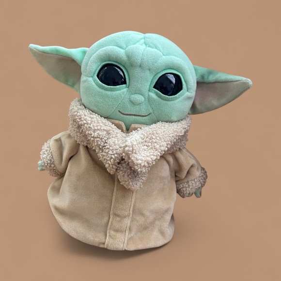 Star Wars Plush Toy, Grogu Soft Doll From the Mandalorian, 8-In Figure - Picture 2 of 6